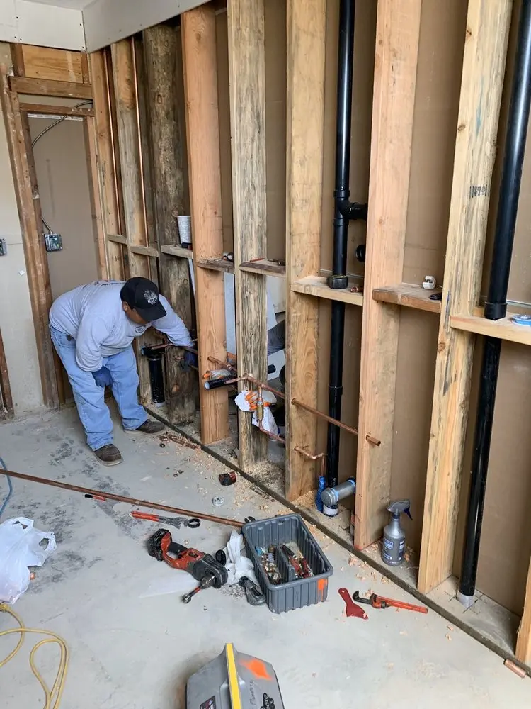 Commercial rough-in plumbing for Water Heater Replacement in Bryant